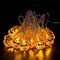 Home Decor Halloween string lights with 30 led,Orange Lights 20ft with pumpkin lights,Halloween Lights Outdoor for Patio, Garden,Parties (IP65,8 Light Modes Warm White)